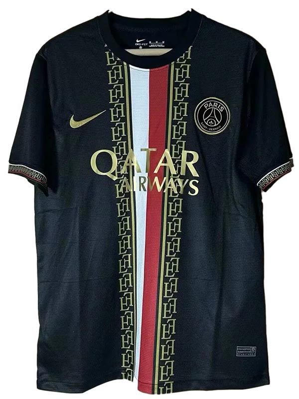 Paris Saint-Germain maglia da calcio edizione speciale del nera da uomo da adulto da calcio sportiva color oro 2025-2026